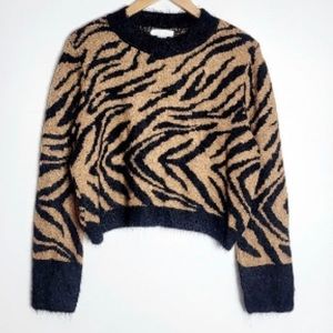 Zebra print sweater